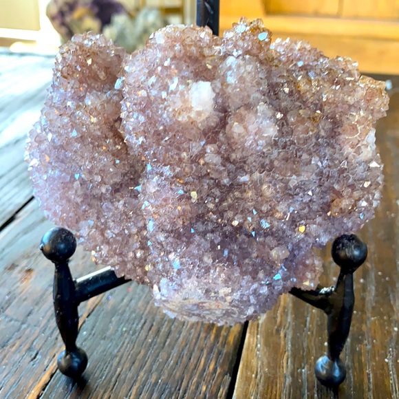 Amethyst Stalactite Light Purple w/ Metal Stand